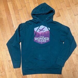 Green Wonder Years Band Graphic Hoodie